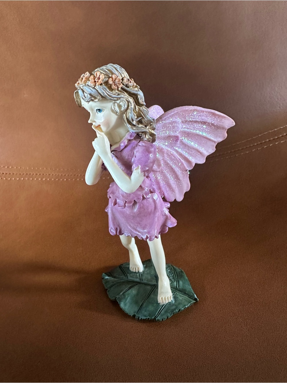 The Fairy Collection Secret Fairy #5581 Resin Fairy Figurine Pink Wings Boxed - Picture 2 of 11